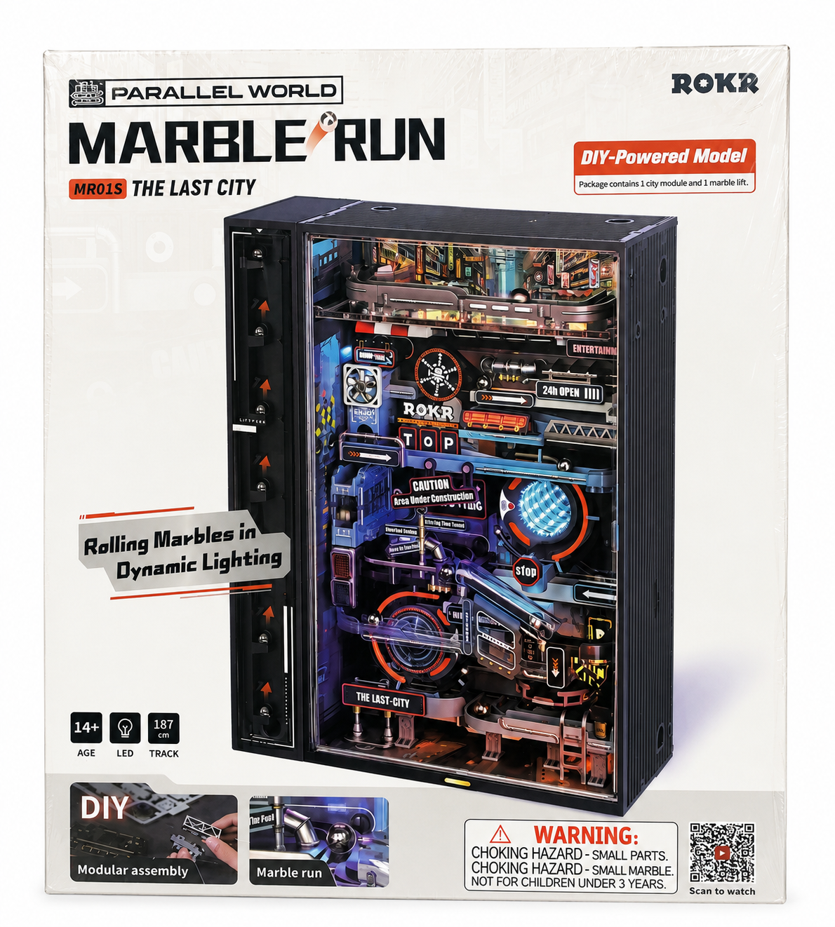 ROKR Parallel World Marble Run MR01S – The Last City DIY Model Kit | New & Sealed
