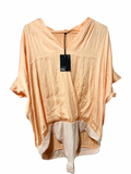 PAIGE Satin Kimono Sleeve Bodysuit | Peach | New With Tags XL