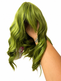 Green wig | wavy with bangs