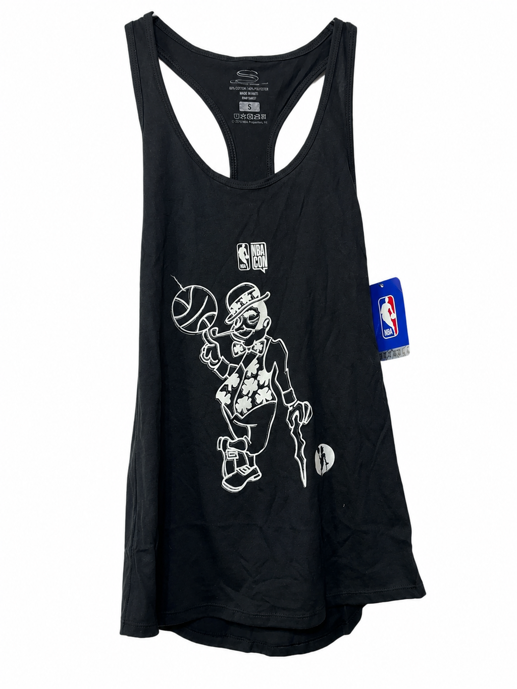 NBA x Stadium Essentials Boston Celtics Leprechaun Racerback Tank Top | Women’s Small | NWT