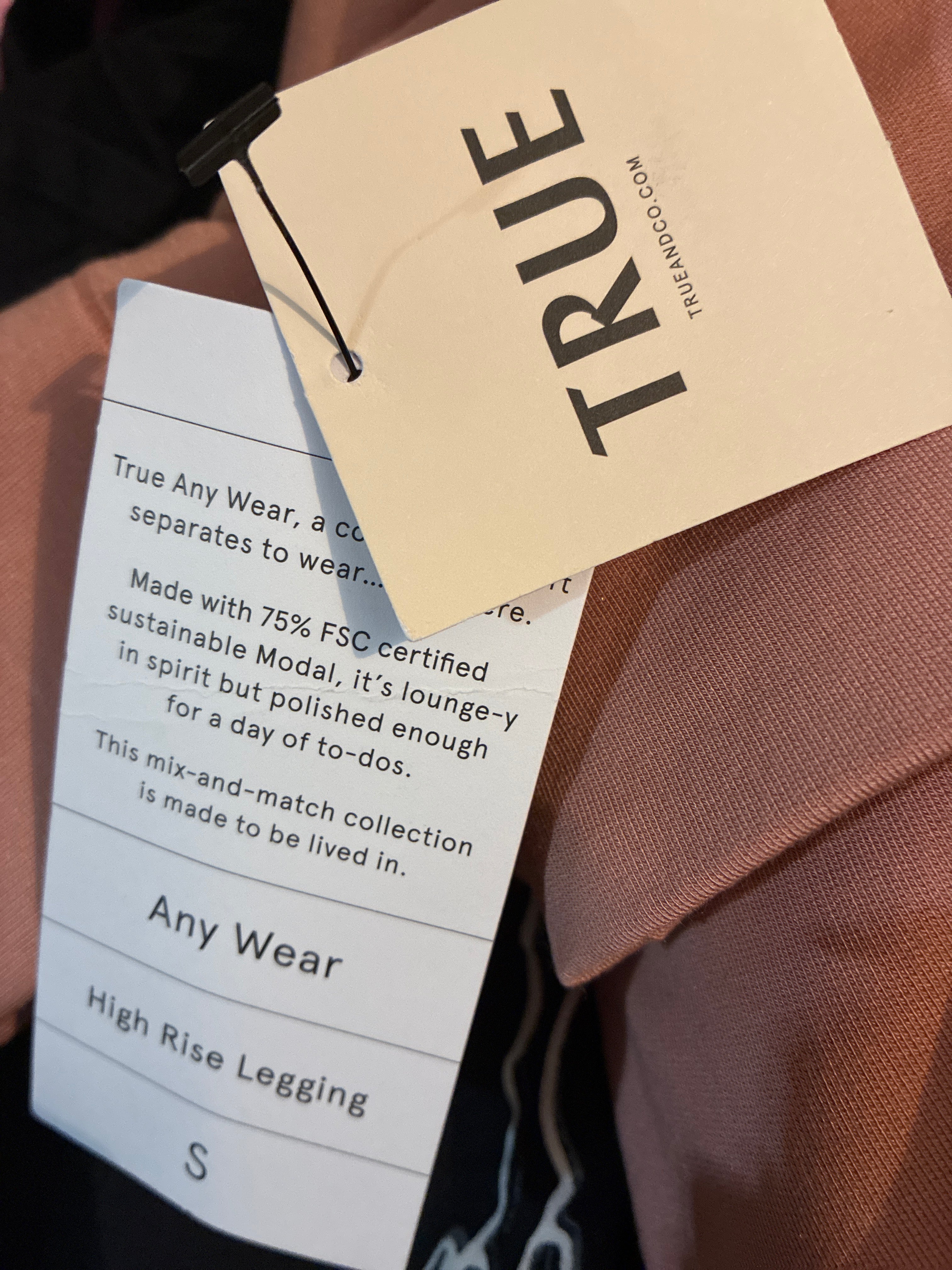 TRUE Any Wear High Rise Leggings | Women’s Small | Dusty Rose | NWT