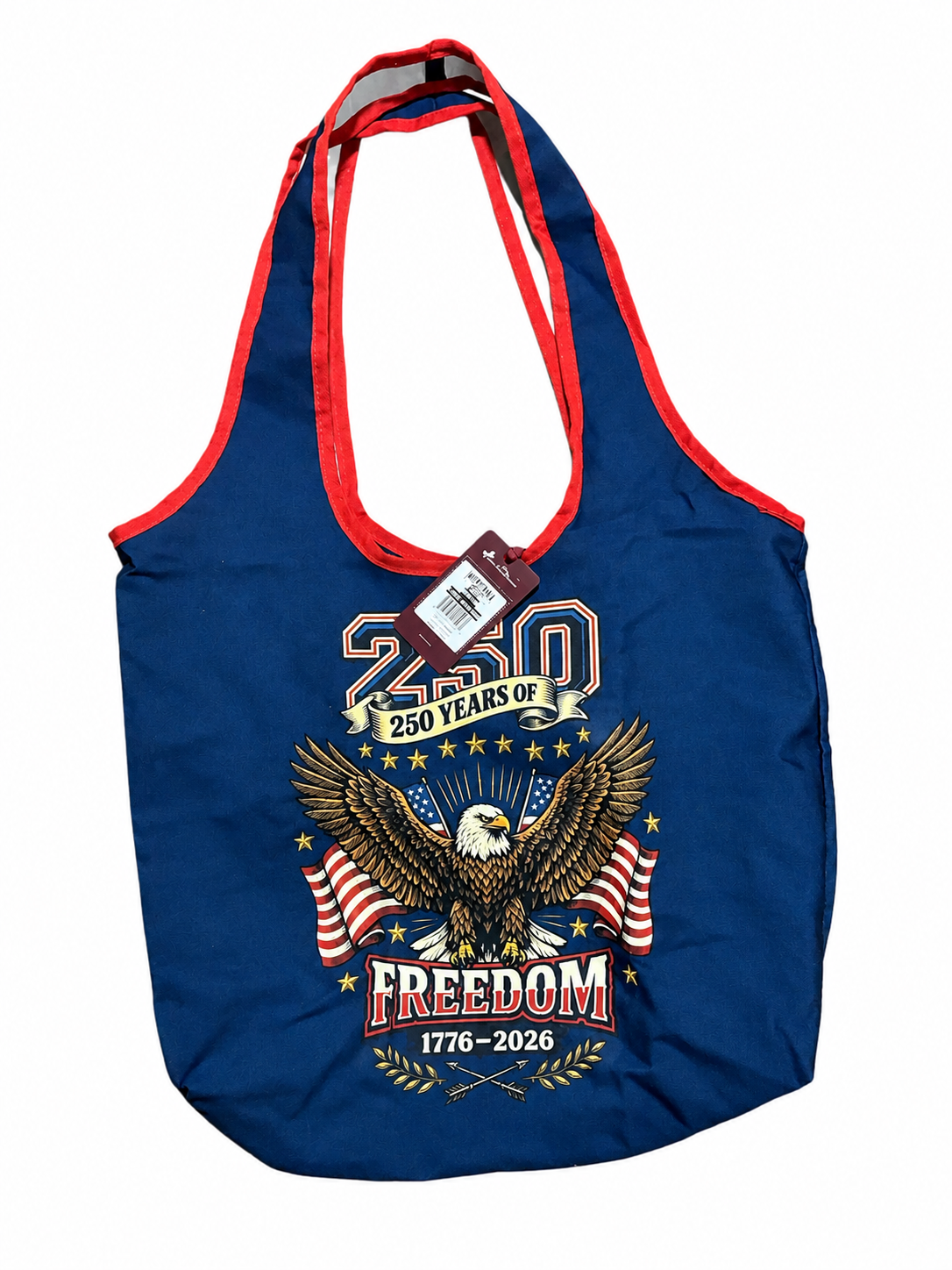 250 Years of Freedom Patriotic Tote Bag