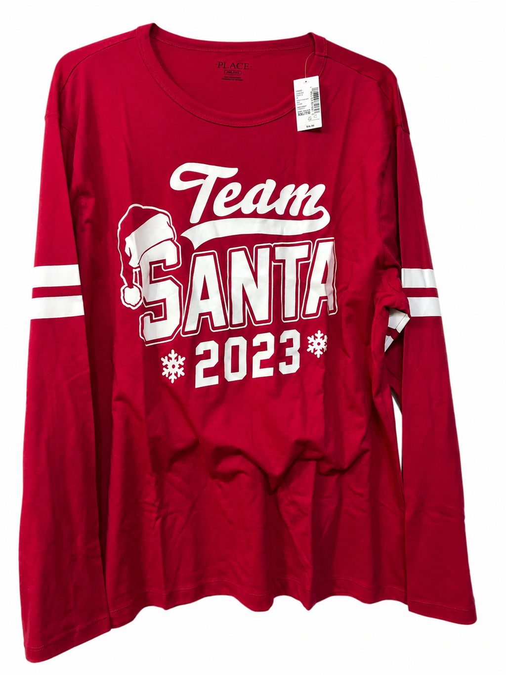 The Children’s Place Team Santa 2023 Long Sleeve Graphic Tee | XXL