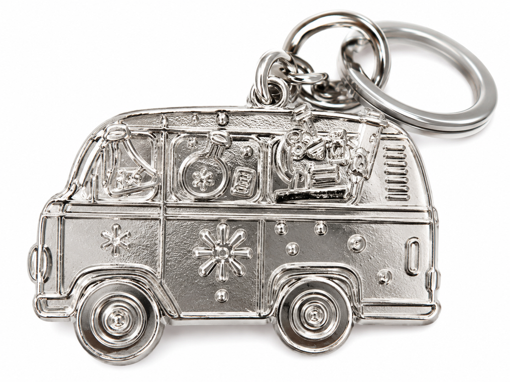 Lab Week Microscope Van Keychain – Medical Laboratory Appreciation Gift