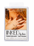 INKED by Dani Temporary Tattoos – Zodiac Collection: Fire Signs (Aries, Leo & Sagittarius)