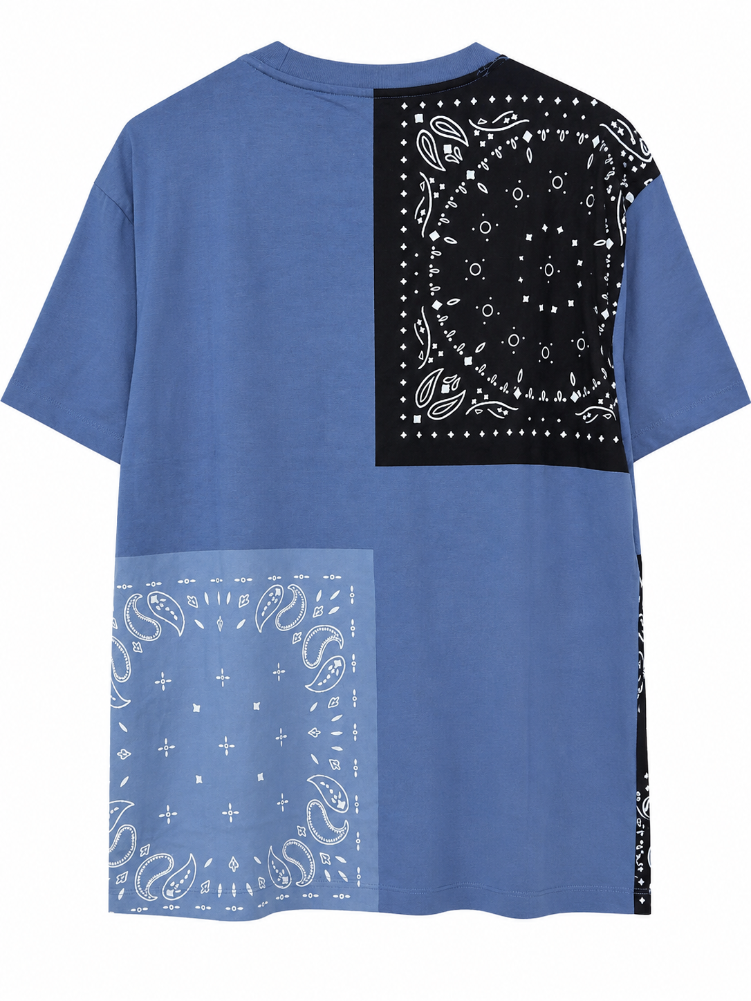 Club Monaco Bandana Patchwork Tee | Blue | Men’s XL | New With Tags