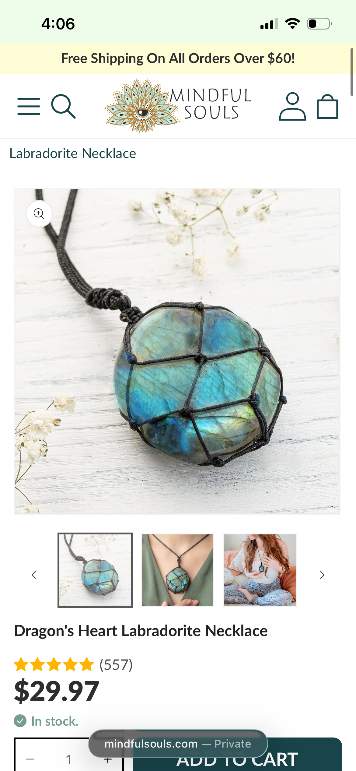 Crystal Necklace Set – 3 Piece Collection