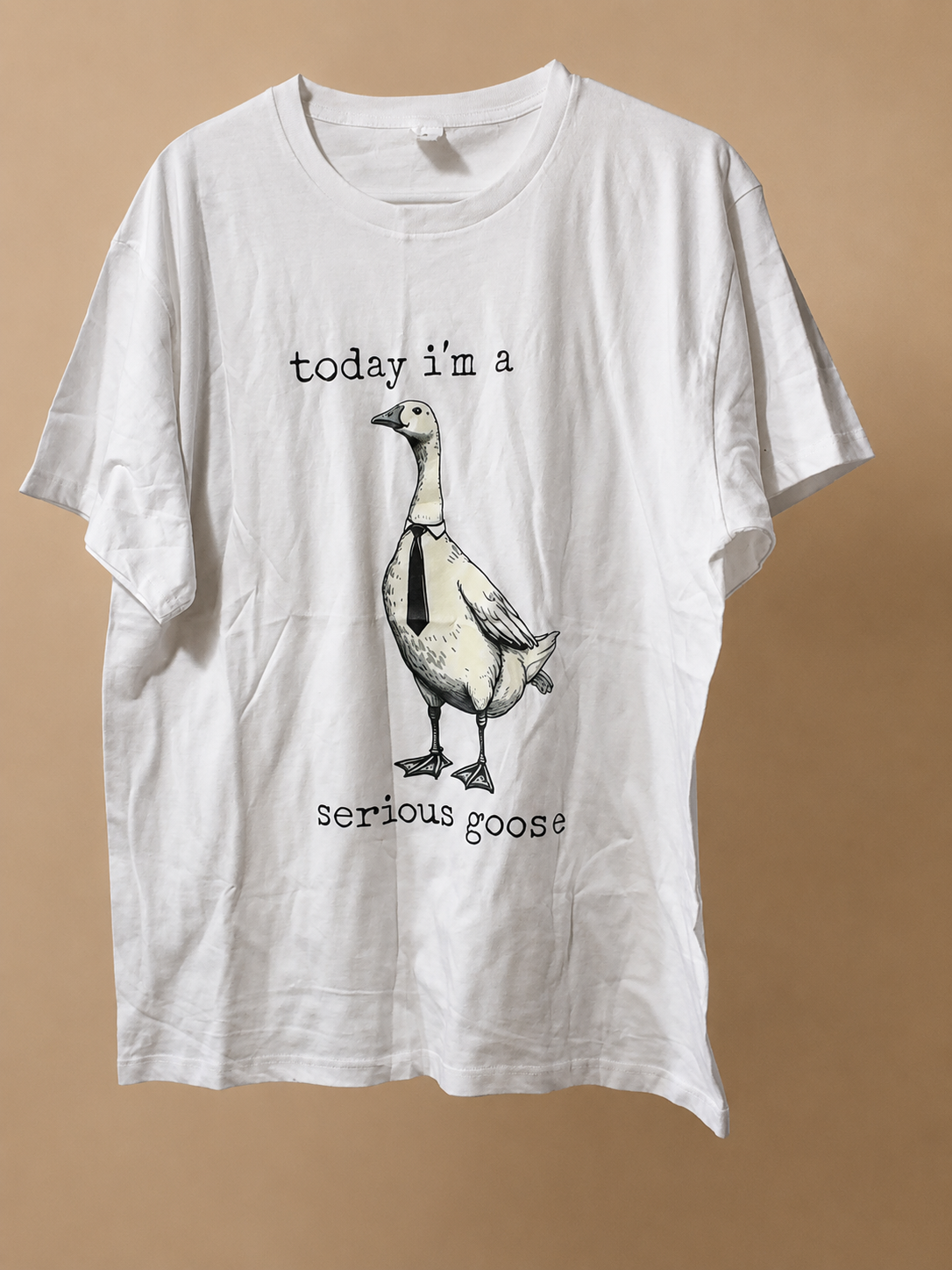 Serious Goose Graphic T-Shirt – Size Large