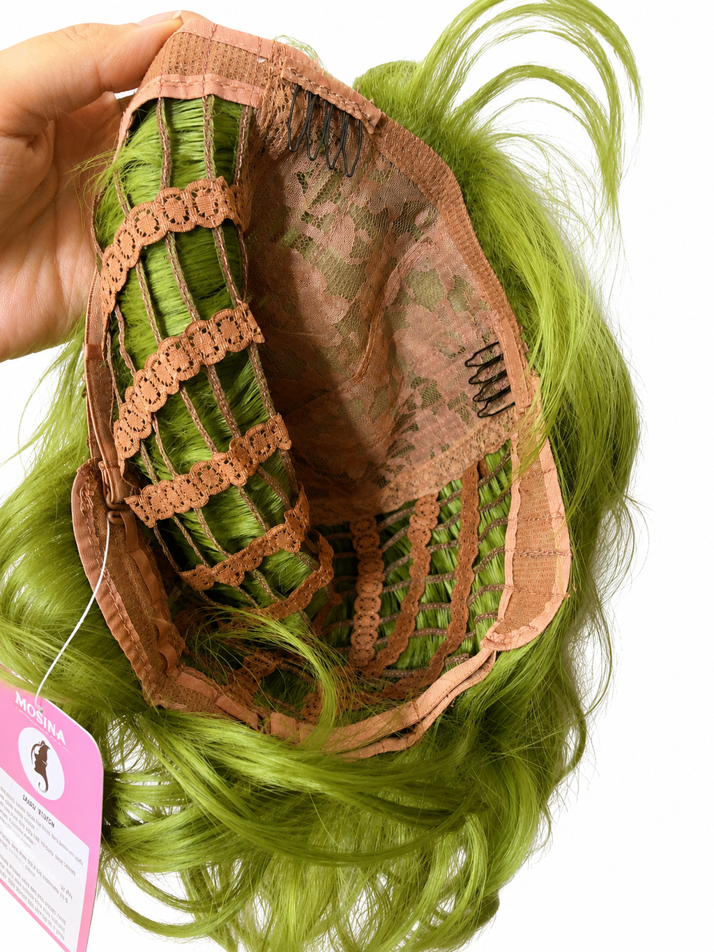 Green wig | wavy with bangs
