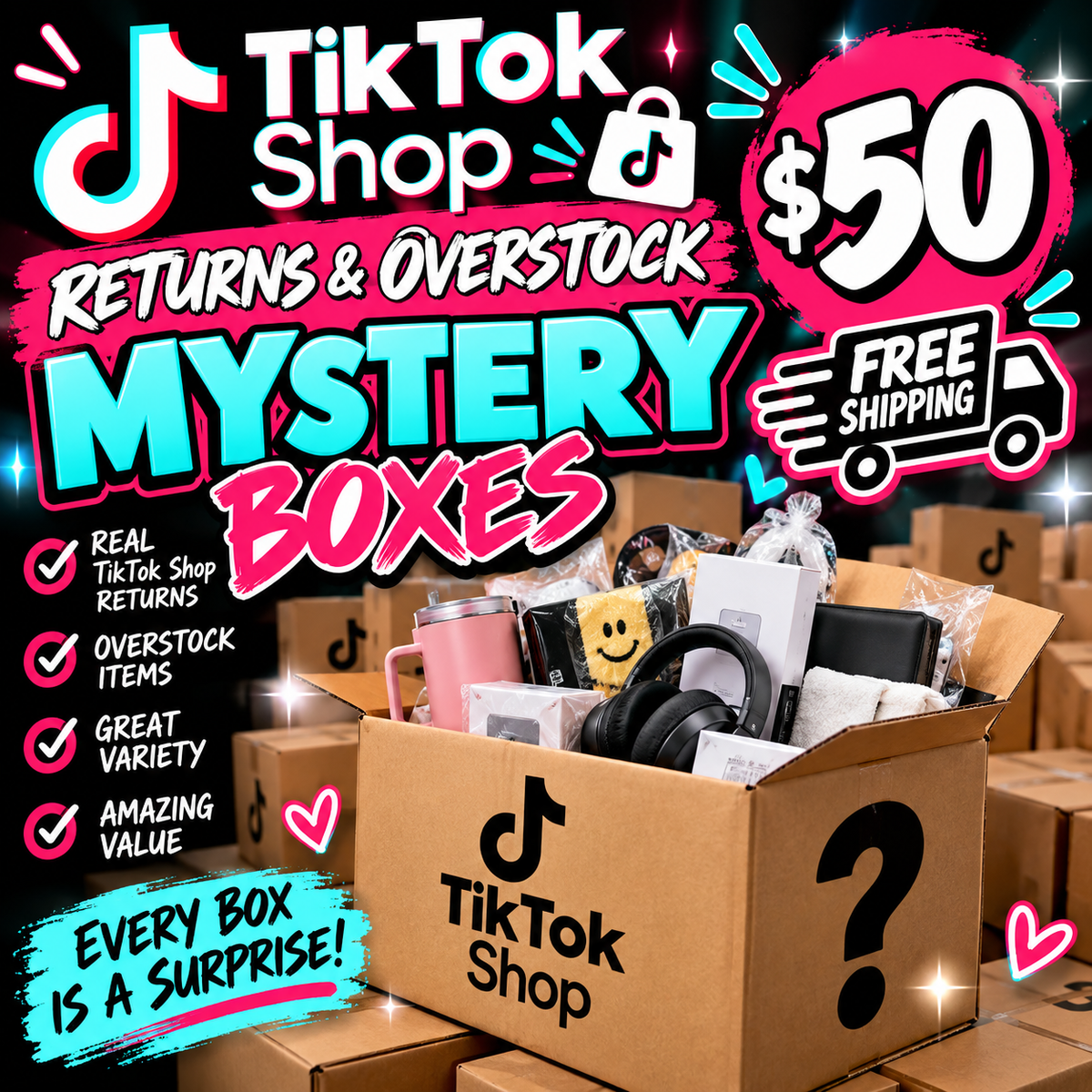 TikTok shop mystery boxes