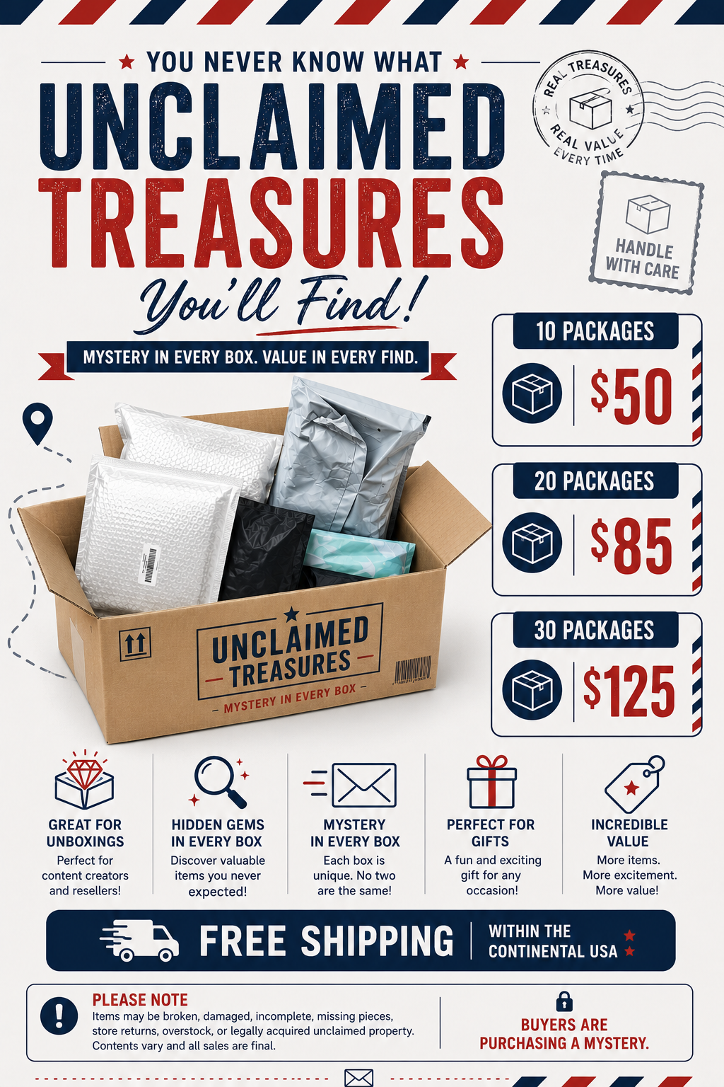 Unclaimed Treasures Mystery Bundle